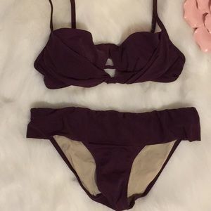 VICTORIA’S SECRET SWIM Maroon Bikini - Sz XS